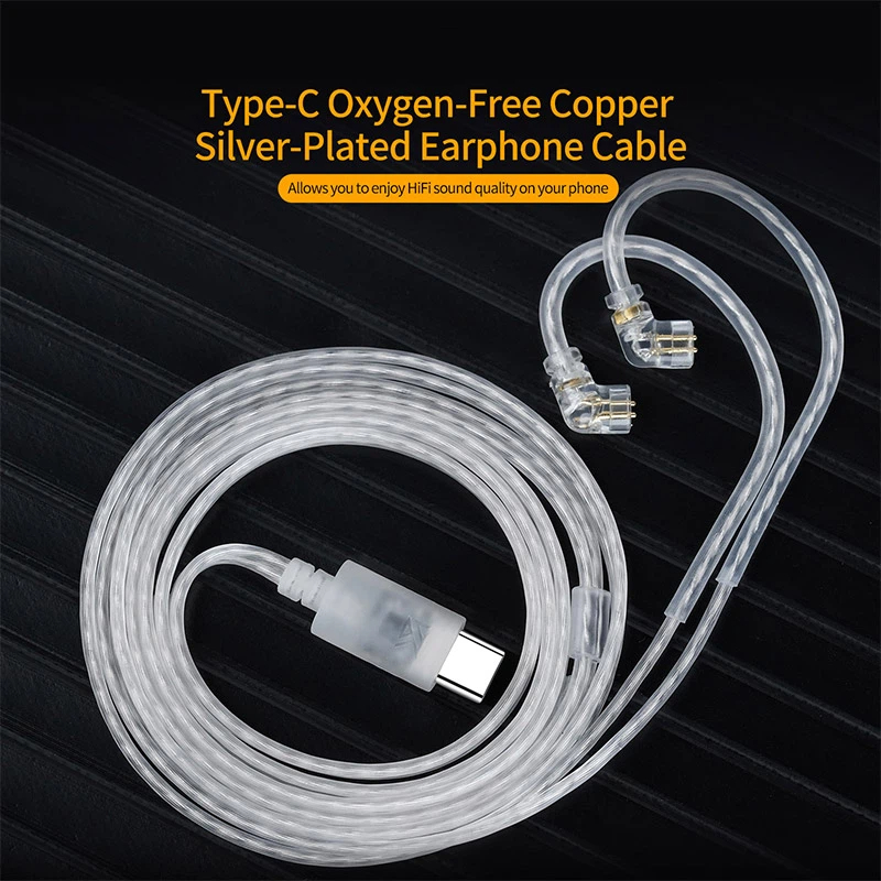 Usb C Earphone - Câble pour écouteurs KZ, câble de