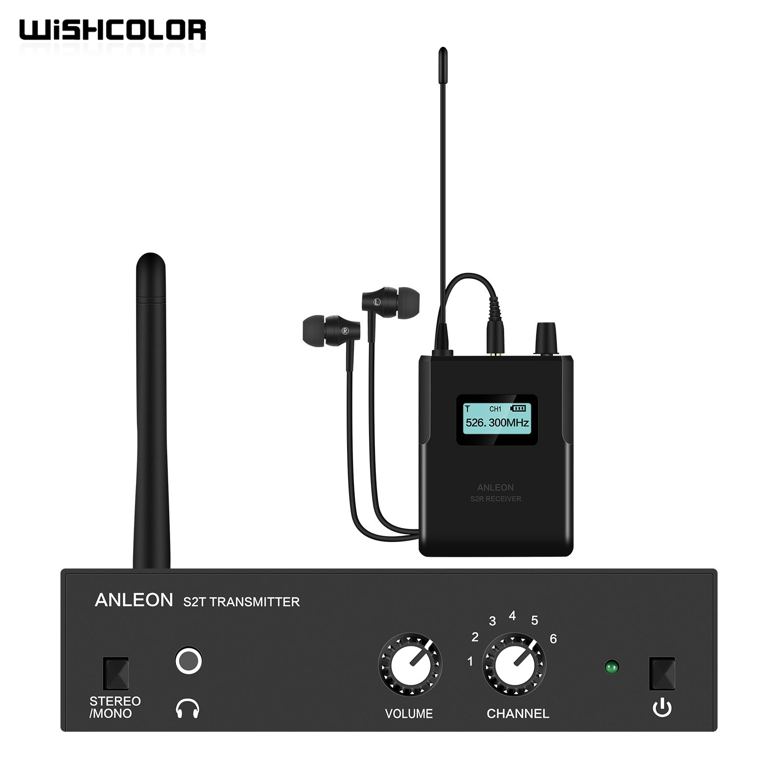In Ear Monitor Iem - Wishcolor-Système de moniteur intra-auriculaire ANLEON lt526-535MHz,