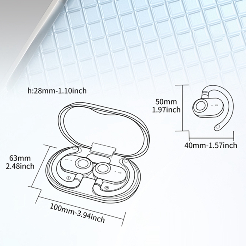 Sports Earphone Hook - JM18 écouteurs de traduction à crochet