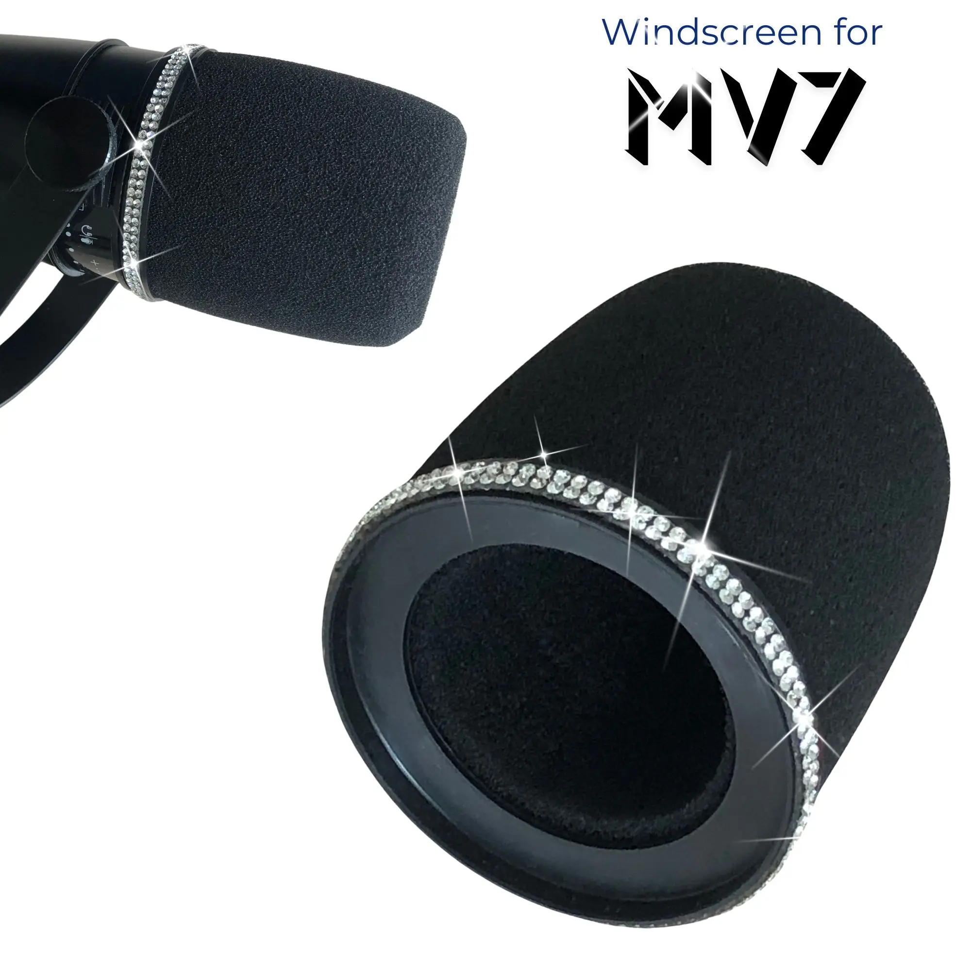 Shure Mic Mv7 - Filtre anti-Pop en mousse MV7 scintillant