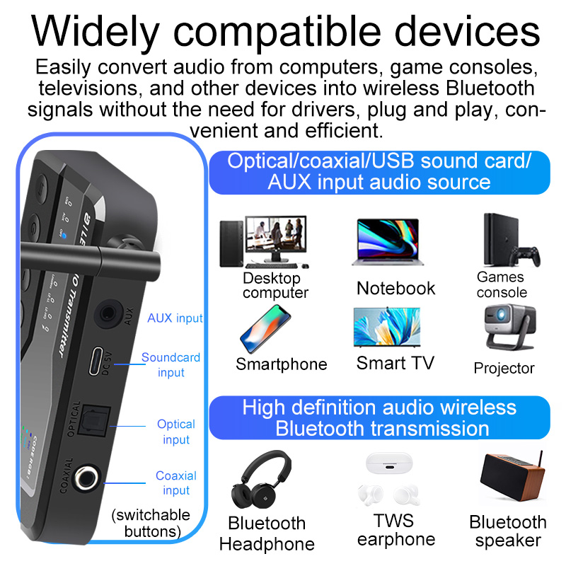 Émetteur audio Bluetooth 5.3,  - Bluetooth Adapter Receiver avis et prix