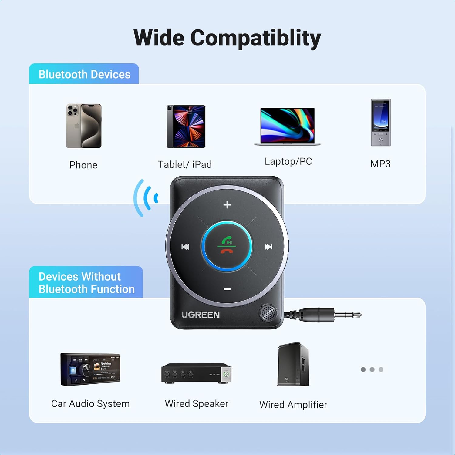 Adaptateur de voiture Aux Blue - Bluetooth Adapter Receiver avis et prix